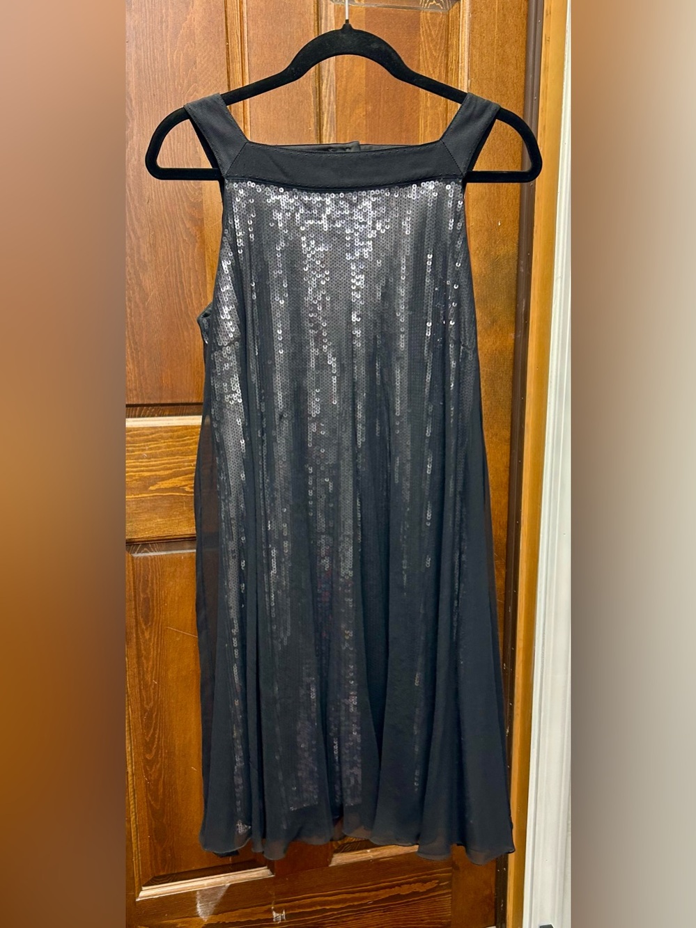 Elie Tahari Black and black Sequin sheer Dress 10